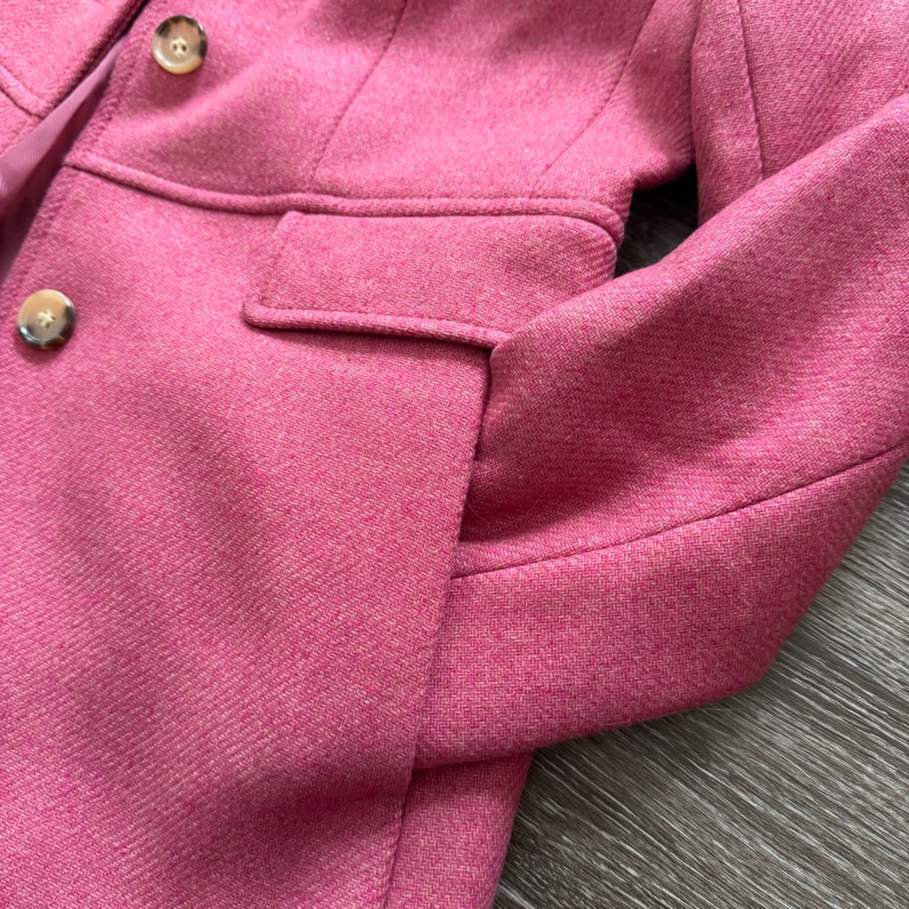 Talbots Classic Pink Pea Coat for Women - Picture 2 of 8